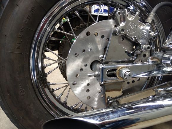 And the new brake rotor and pads.....