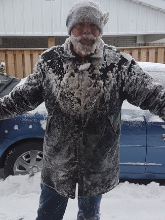 Checked the bike in the shed and then spent 3 hours blowing and shovelling snow. Ready for Spring!