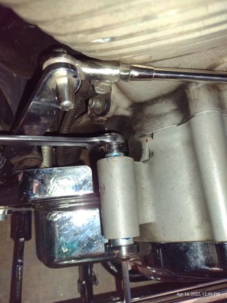 Hand thread the tool making sure the bushings go in straight into the bore