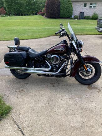 Here it is with the chrome AC cover.

Does look better in my opinion.