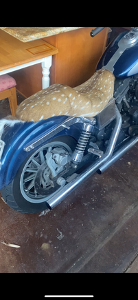 I have a deer hide seat with the tail I made 😂. No, it’s not a Bambi. It’s an axis deer. They stay spotted their whole life. No seasons, no tags, no limits here on Maui.