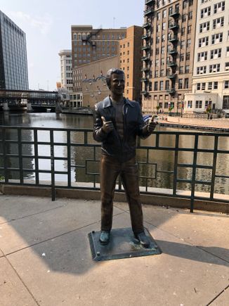 Bronze Fonz from Happy Days