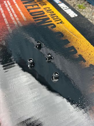 Allen bolts for bar clamp, now black to go against the red