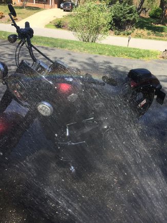 Gave her a bath (last Sunday)