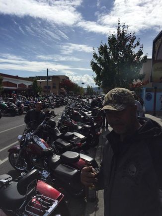 Me at the rally. So many bikes!