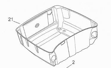 2017 Lower Tour-Pak Liner/Pouch, pn 53000124