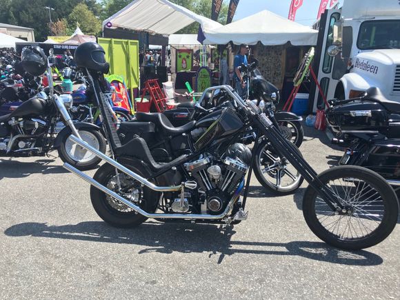 Dude rode this hardtail in from Toledo Ohio.   