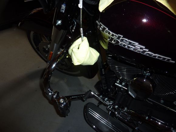 Wrap the levers up and let them hang.