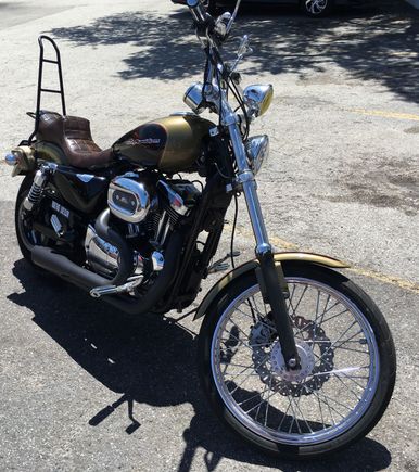 "Back in the dry life again" - test ride to grab lunch- no more leak!