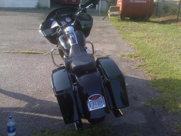 Rocking the FBI.rear fender in candy green.... shes so PHAT