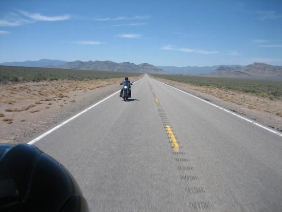 The Great Basin Highway - somewhere in Nevada.