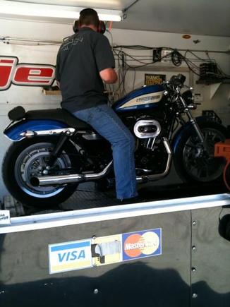 on the dyno