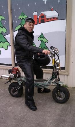 Homie and his hog.....