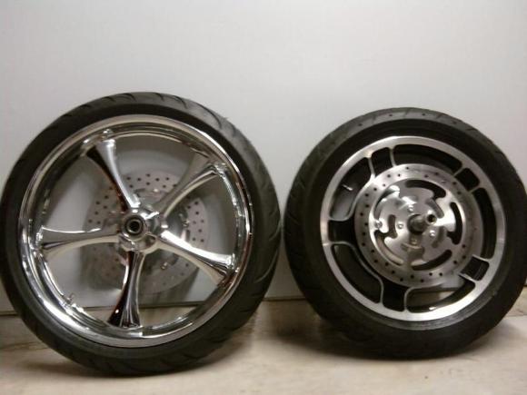 Front wheels, new vs old.