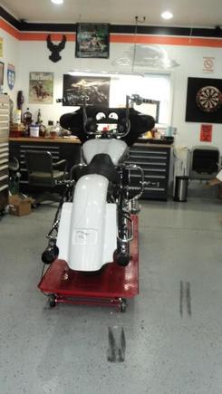 Fitting the Sinister fender. Super nice piece
