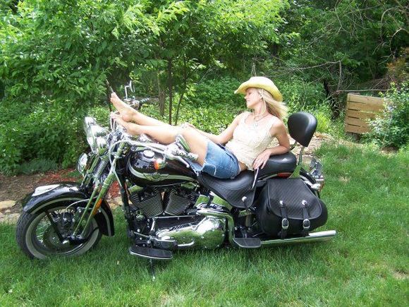 My bike used in a Calendar Picture shoot for a radio station.