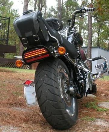 Softail LED Tail Light &amp; Reflector 2
