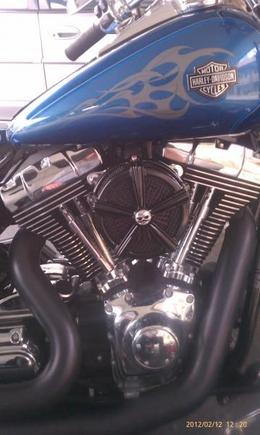 New blacked out air cleaner