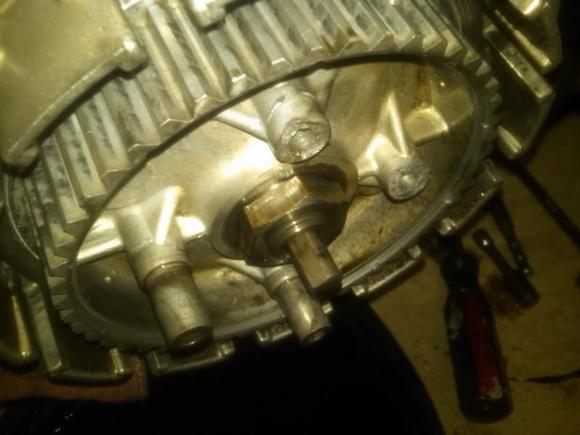 Clutch basket was in two pieces- that would explain the slipping clutch.