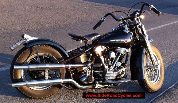 Knucklehead Flanders Bars from 1942 
http://www.sideroadcycles.com/AmericanMotorcycles/Handlebars/AmericanHandlebars.html