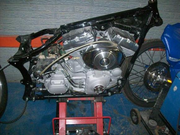 disassembling the frame for paint