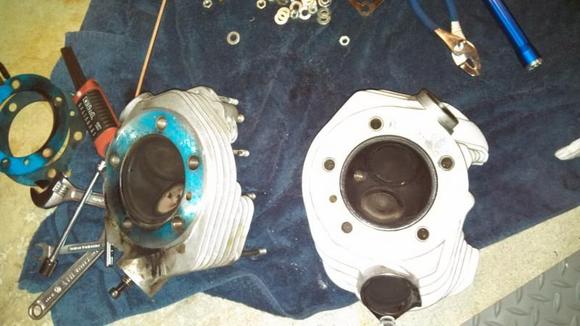 Some blow by on rear lung gasket