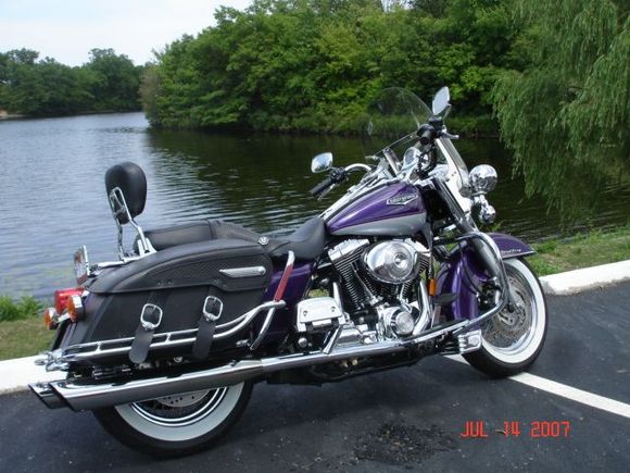 Harley at lake