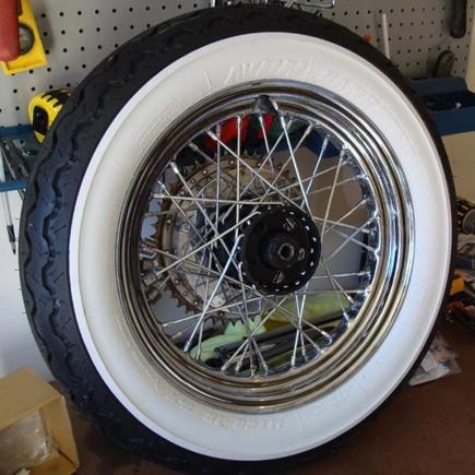 finished rear wheel