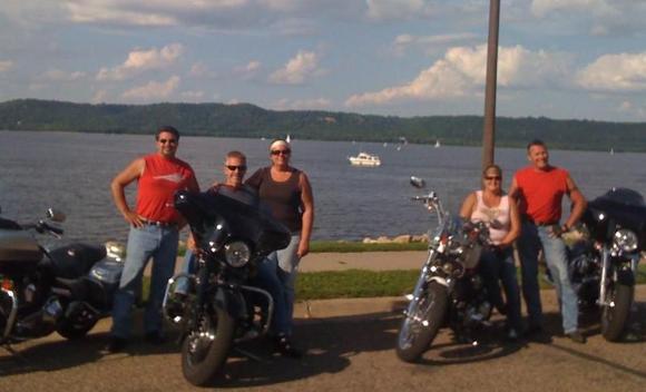 group shot .........Red shirt day in Lake City, MN  LOL