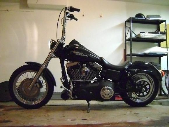 With the powder coated struts and black shocks, she really needed that new LePera to set the look off right.