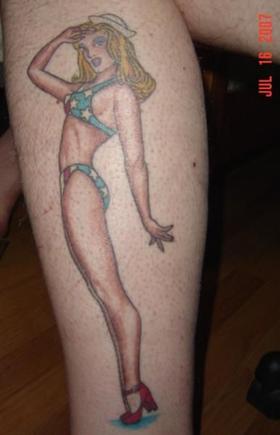 pinup based on a 1940's Varga girl