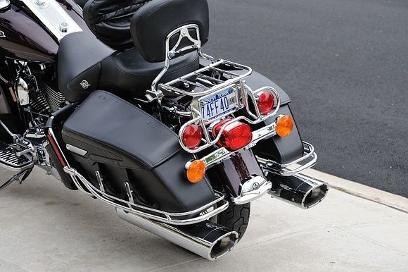Picture of rear with luggage rack, and Monster Ovals