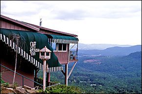 Cliff House Inn over looking the Arkansas Grand Canyon.
Located south of Jasper on hwy 7 the resturant overlooks the deepest valley in Arkansas.  What a view.