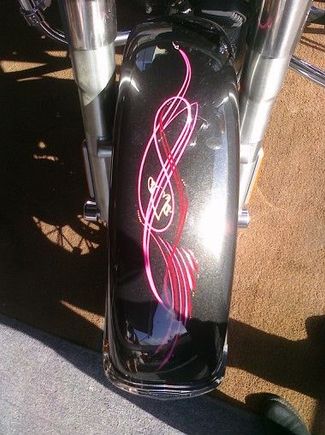 Front fender striping