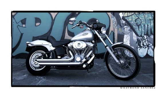 2004 FXSTD Silver, picture by Ray Sanchez ( great photographer / artist ) taken near the 5 &amp; 110 interchange.