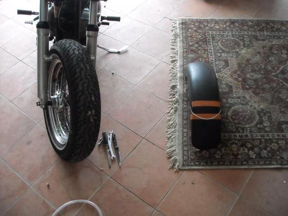 fendermodsoon, i m going to lower it close to the wheel,cut the front part shorter leave the rear long