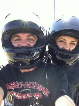 Father/Daughter ride to town north of Sacramento Ca. Very happy.