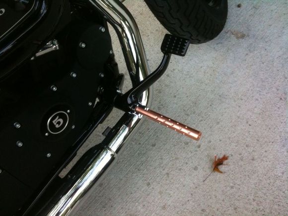 copper foot peg dimple1