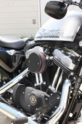 Figure Machine's XLFlow-R air cleaner plain black.