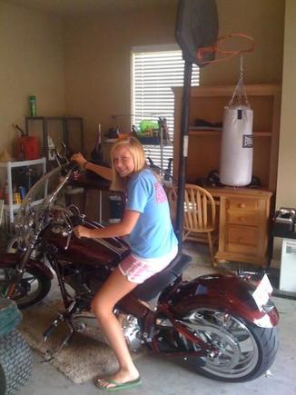 kaitlyn sitting on rocker