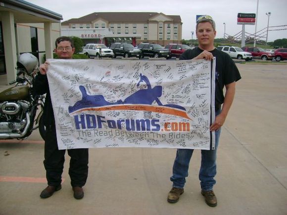 (09-13-2008) Receiving the mascot from Teek at Proteam HD in Lawton,Oklahoma.