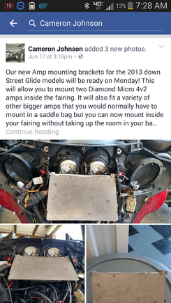 I came across this option. Its not what I used, but its an option.  FYI, mine was mounted on a plate, mounted to the radio mount. In fact, my setup is very similar to yours. It wont fit flat...gotta be angled