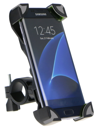 I use this, $8 delivered off Ebay. Holds great, captures all 4 corners, easy to put phone in and take out. Swivels for best viewing, pretty solid even over the rough stuff. Better than I expected. 