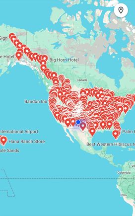 All 50 States and the Arctic Circle