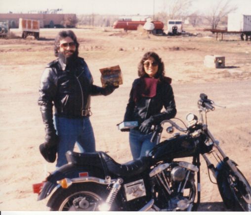 My wife's second Harley - 1983 Super Glide bought new. 