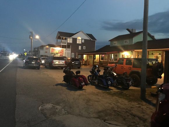 Tortugas, small local bar/restaurant within walking distance.  I talked to the guys on the bikes a bit, they rode in from WVa.