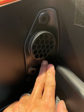 Now the bracket sits flush within the Tour-Pak and the holes can easily be worked correctly...