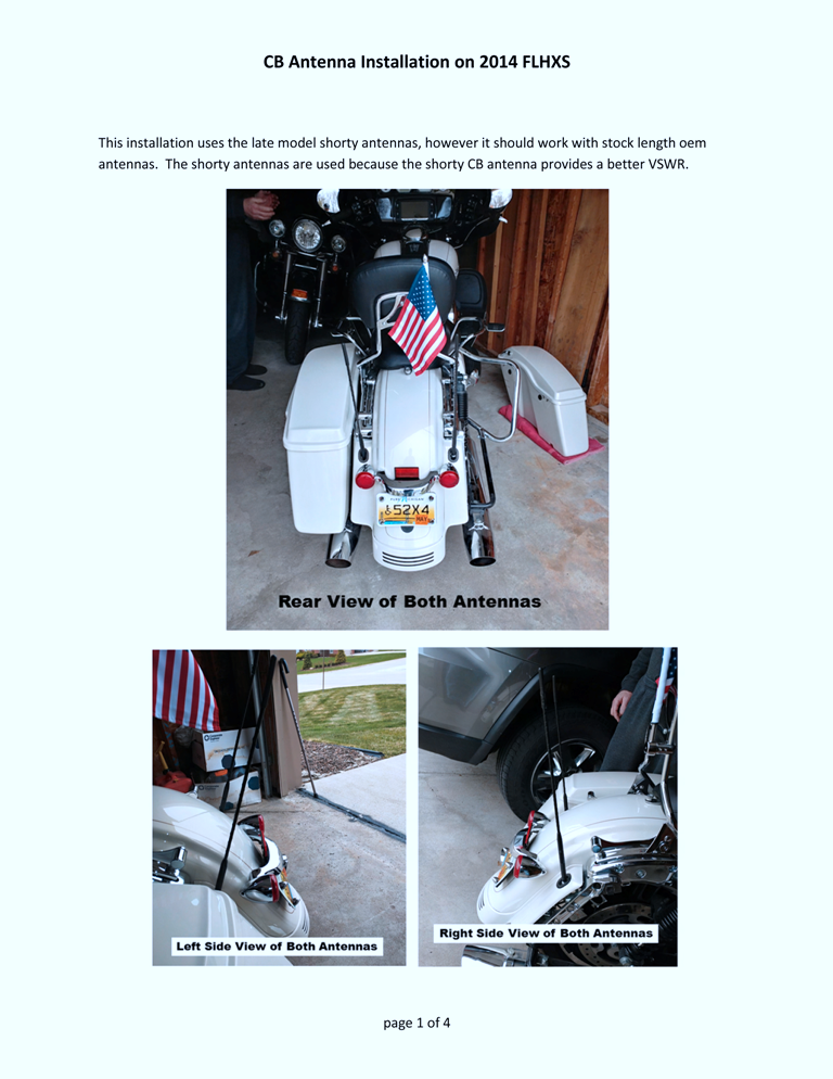 Install a HD CB Radio on my 2019 Street Glide with Premium Radio ? Page 3 Harley Davidson Forums