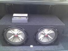 Two 12" Kickers Dual Coil 400 watt each (800 peak)