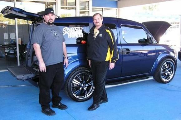 Me and the owner/manager of Scholfield Honda. Roger Rocks!!!